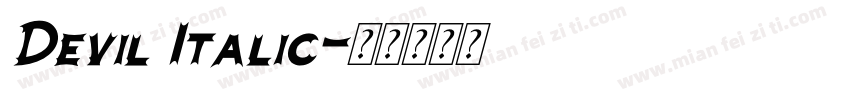Devil Italic字体转换